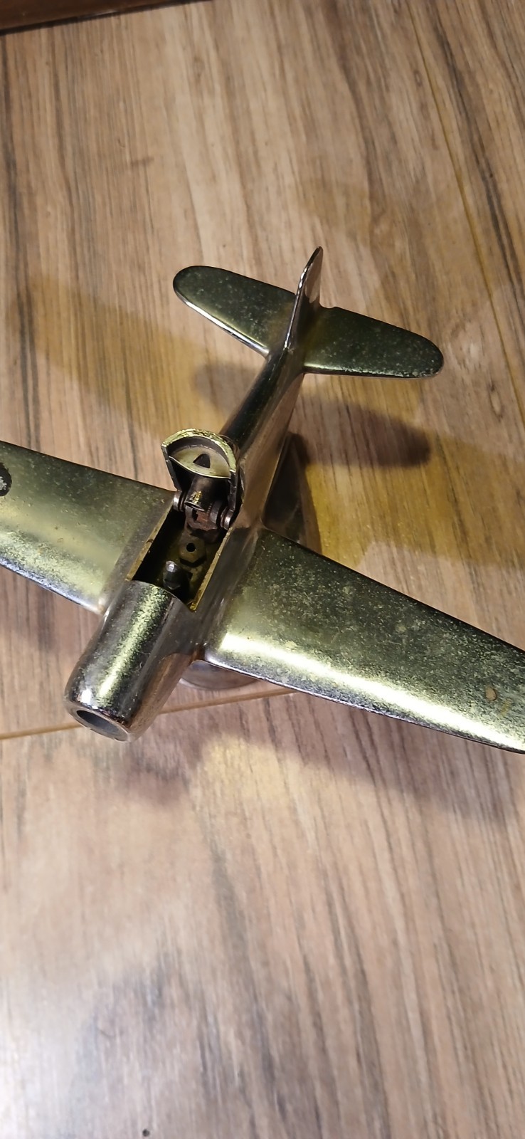 Vtg Chrome AIRPLANE Cigarette LIGHTER Hamilton Grunman Parts Repair
