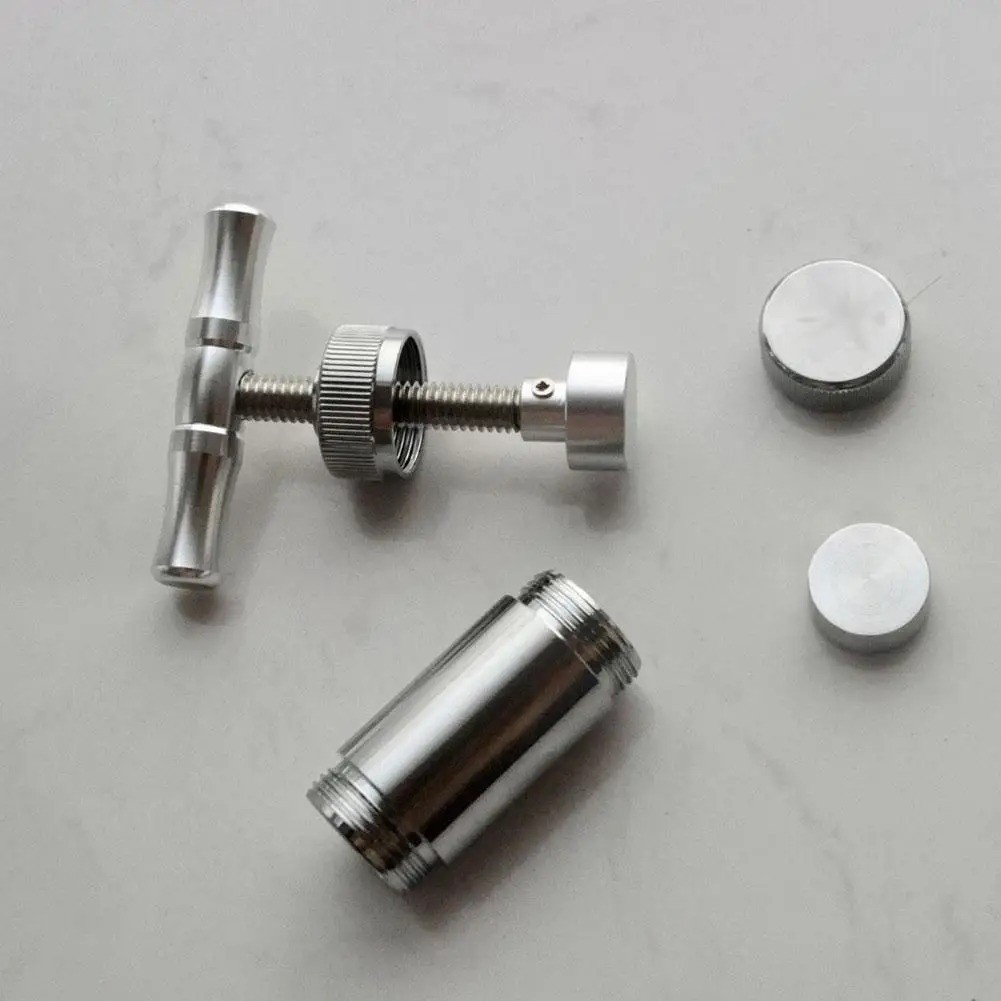Heavy Duty Aluminum Tobacco & Herb Press Grinder – Manual Spice Crusher Smoking