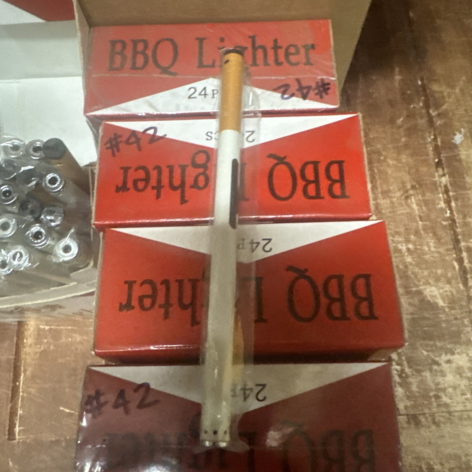 Lot of 130 8” Cigarette Shaped Lighter BBQ Novelty Cigar Gas Refillable Butane