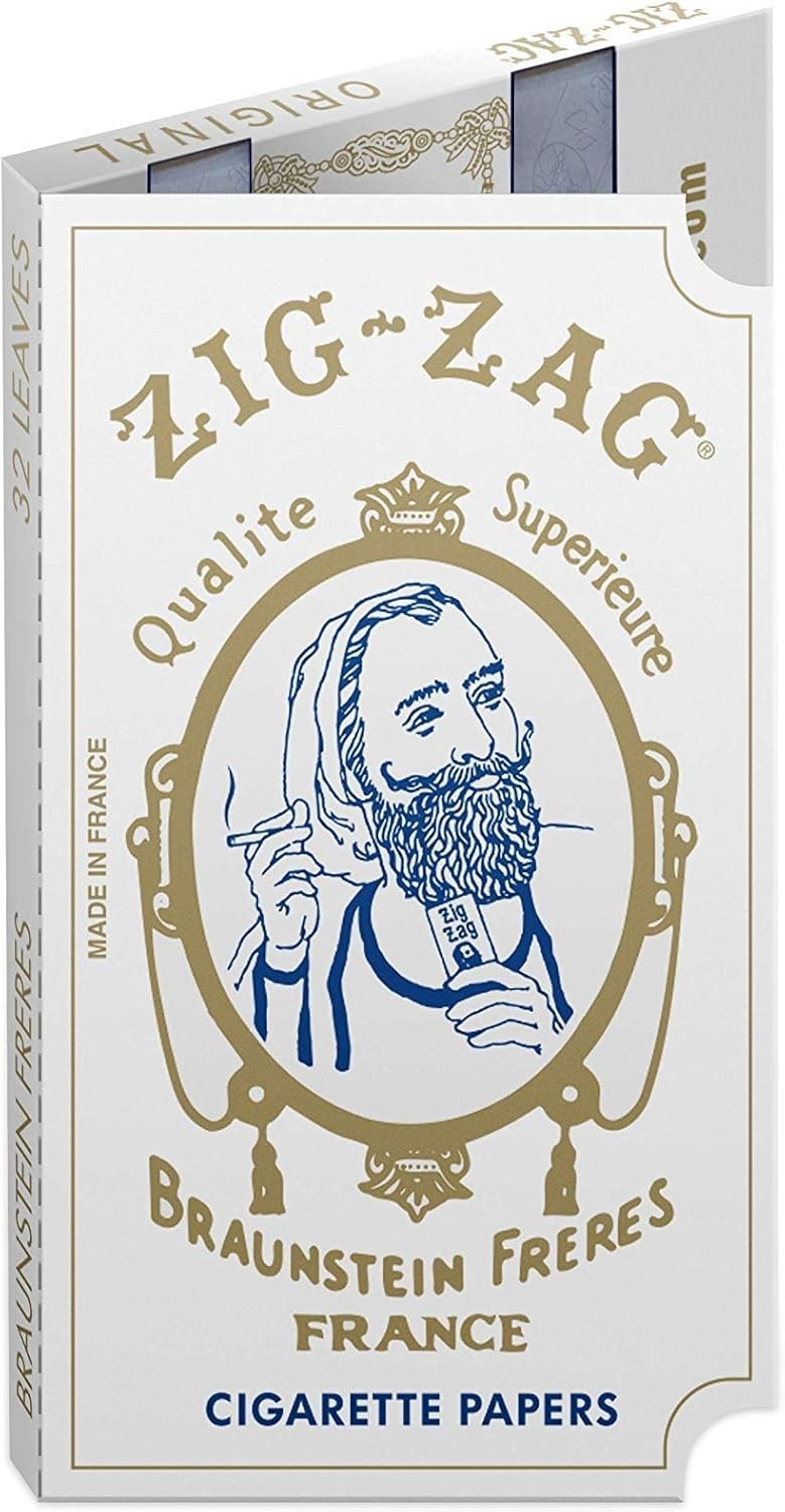 Authentic Zig Zag Papers – 24 Packs – Slow Burn, Natural Gum