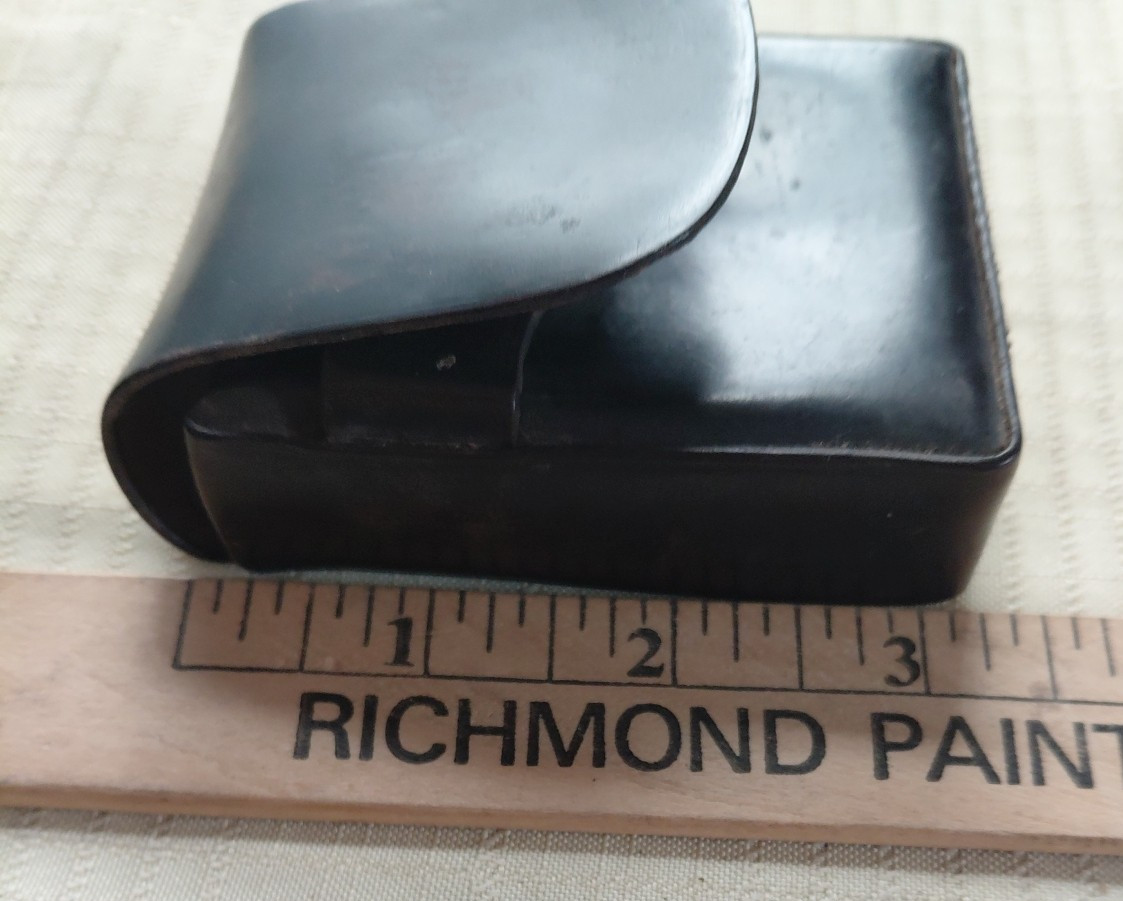 Vintage Peter Bain by Pioneer Leather Cigarette Case 3×2.5