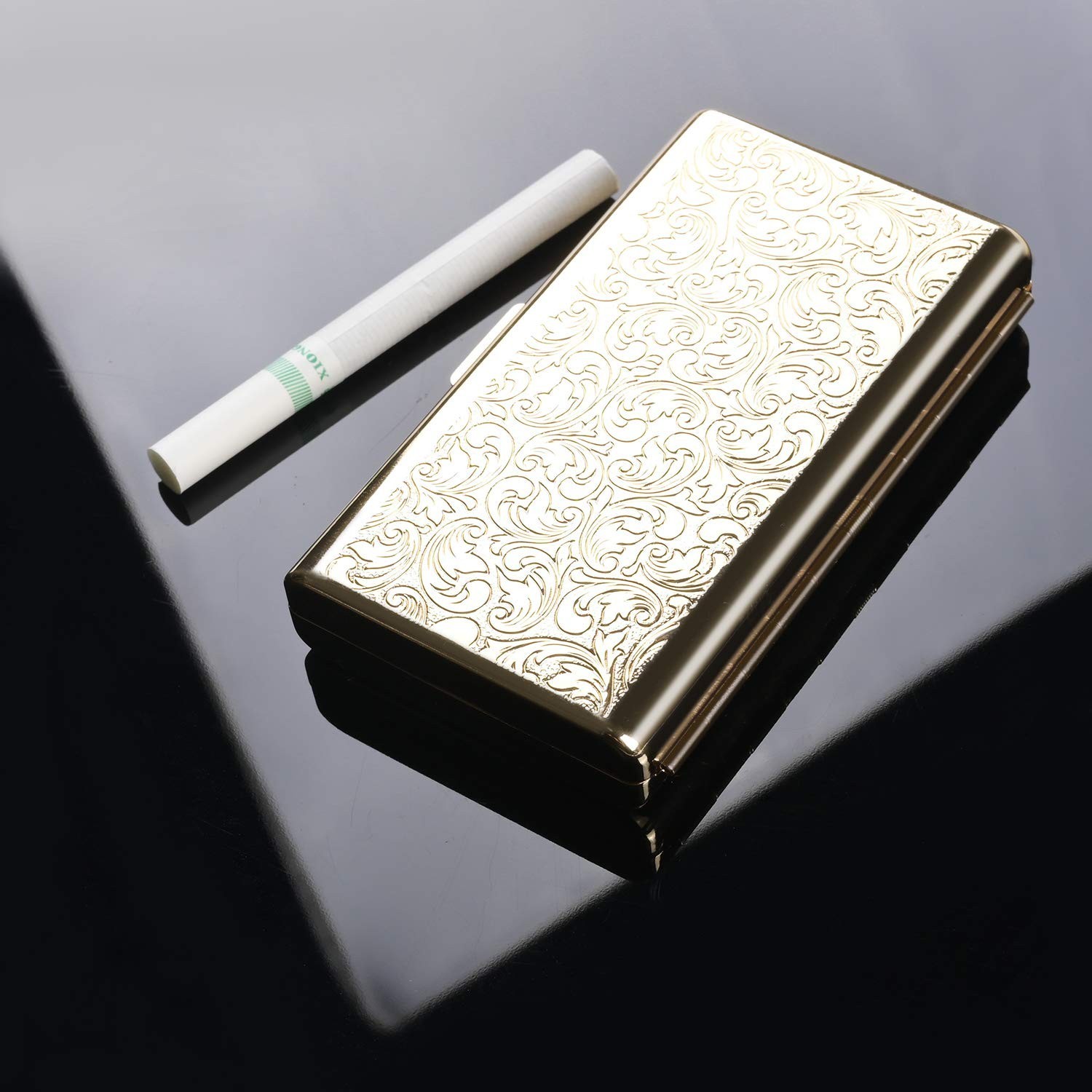 Stylish Metal Cigarette Holder – Double Sided Clip Case