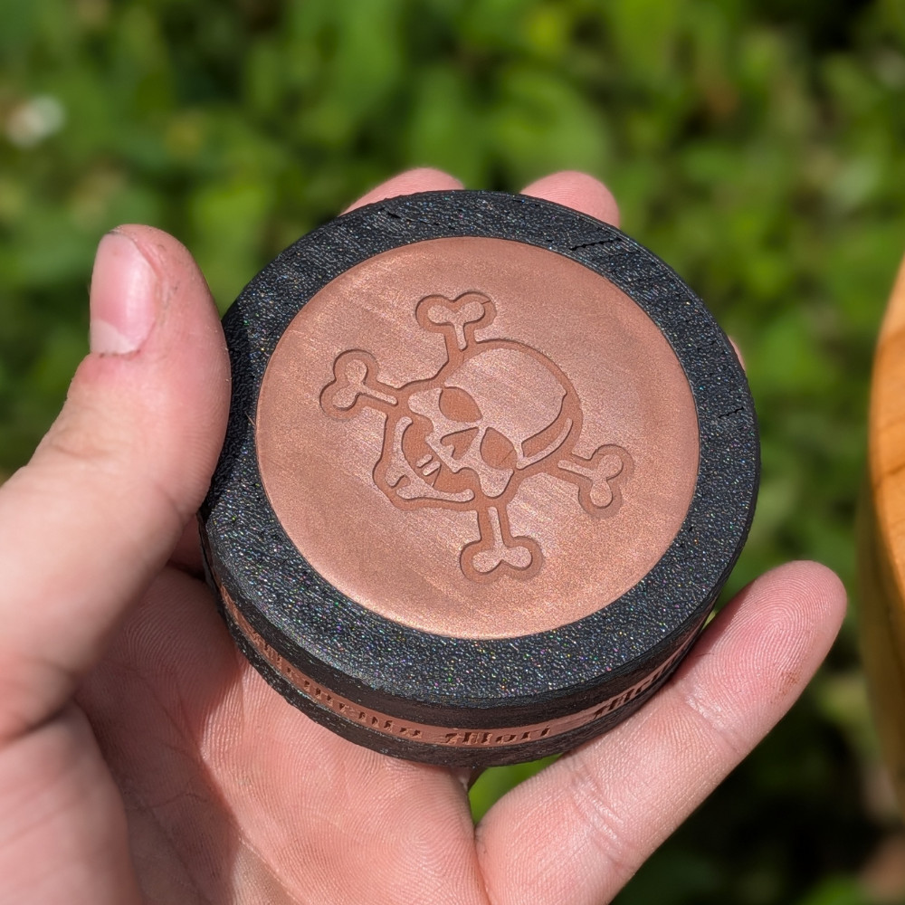 CUSTOM Brass, Steel, Copper / Simulated Wood Magnetic Snus & Pouch Storage Can