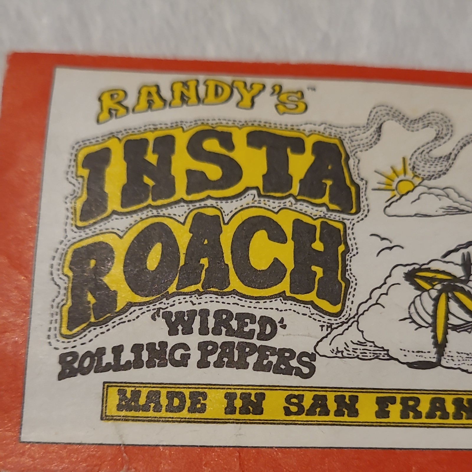 The Original RANDY’S WIRED insta Roach red and white package RARE FIND 9 papers
