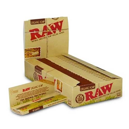 😎RAW ORGANIC HEMP 1 1/4 ROLLING PAPERS🔥24CT BOX-100% AUTHENTIC