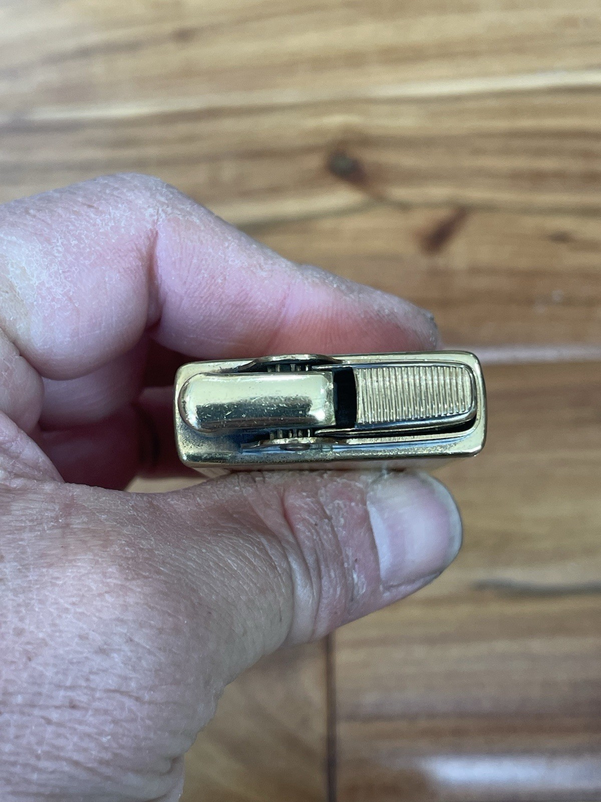 Vintage Gold Plated Crown Pocket Lighter with Music Box Working Condition