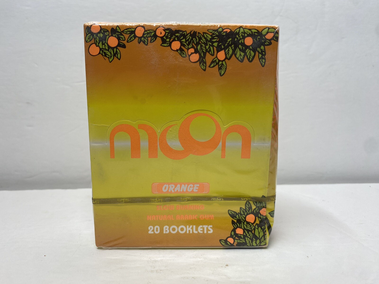 Moon Slow Burning Natural Arabic Gum • Orange • 20 Booklets