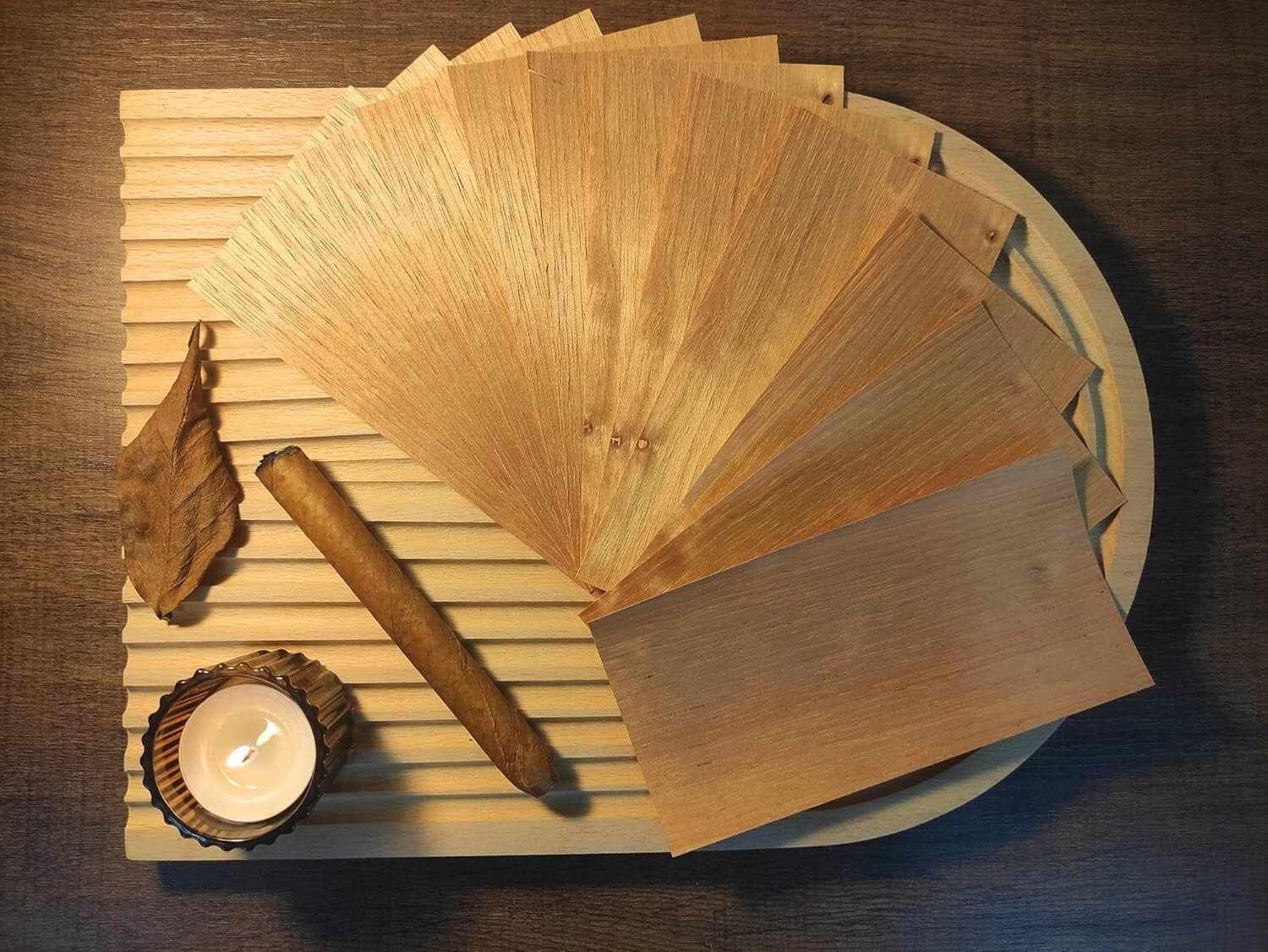 Spanish Cedar Sheets for Humidor, Spanish Cedar Wood Veneer Lumber Strip Chip