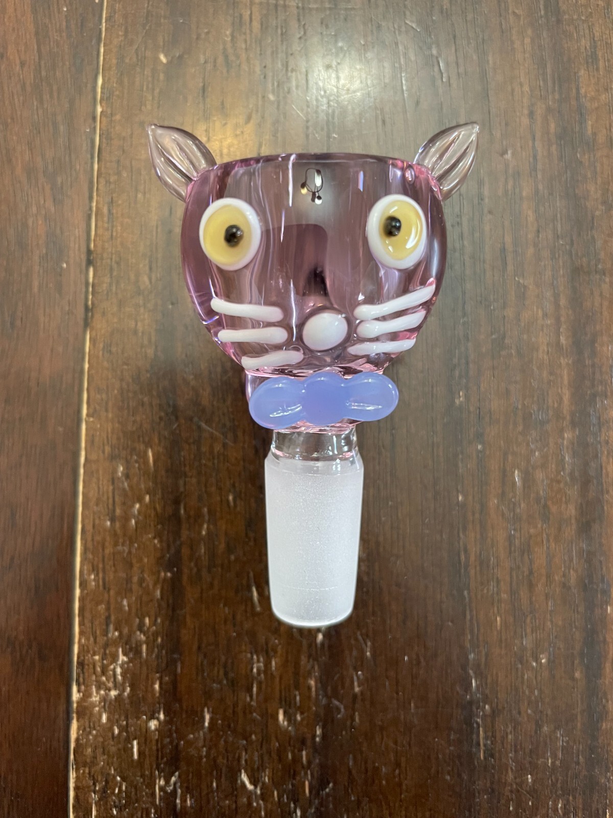14mm Premium Glass Hookah Bowl Pink Cat