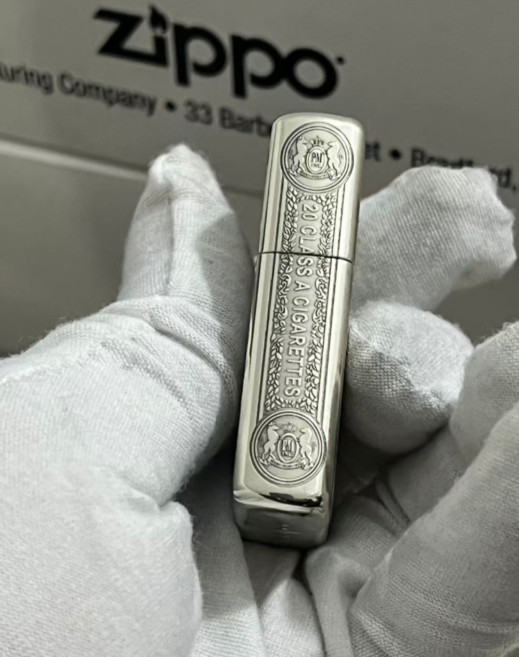 Zippo Lighter MARLBORO BOX FLOWERS SILVER + New Box