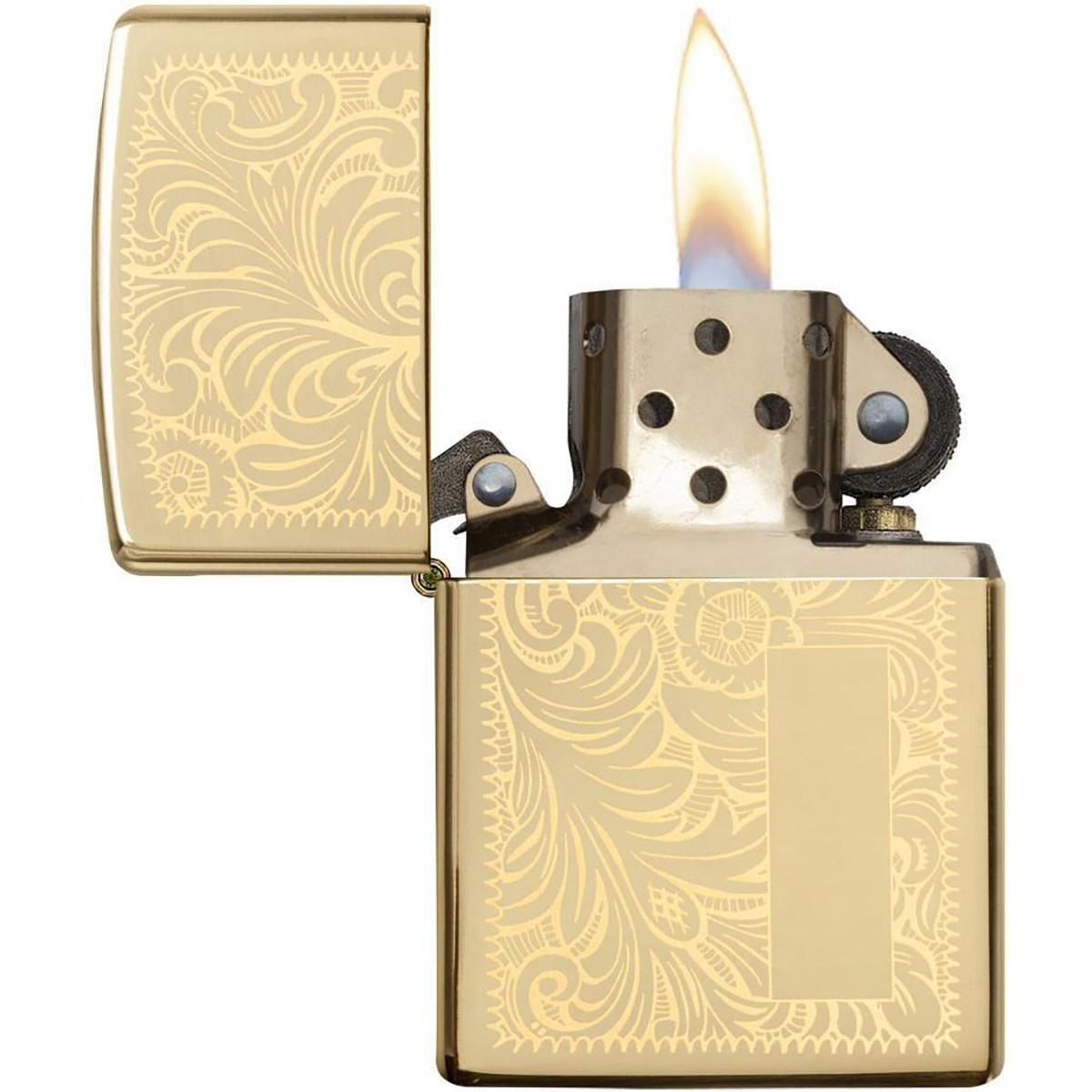 Zippo High Polished Brass Venetian Pocket Lighter