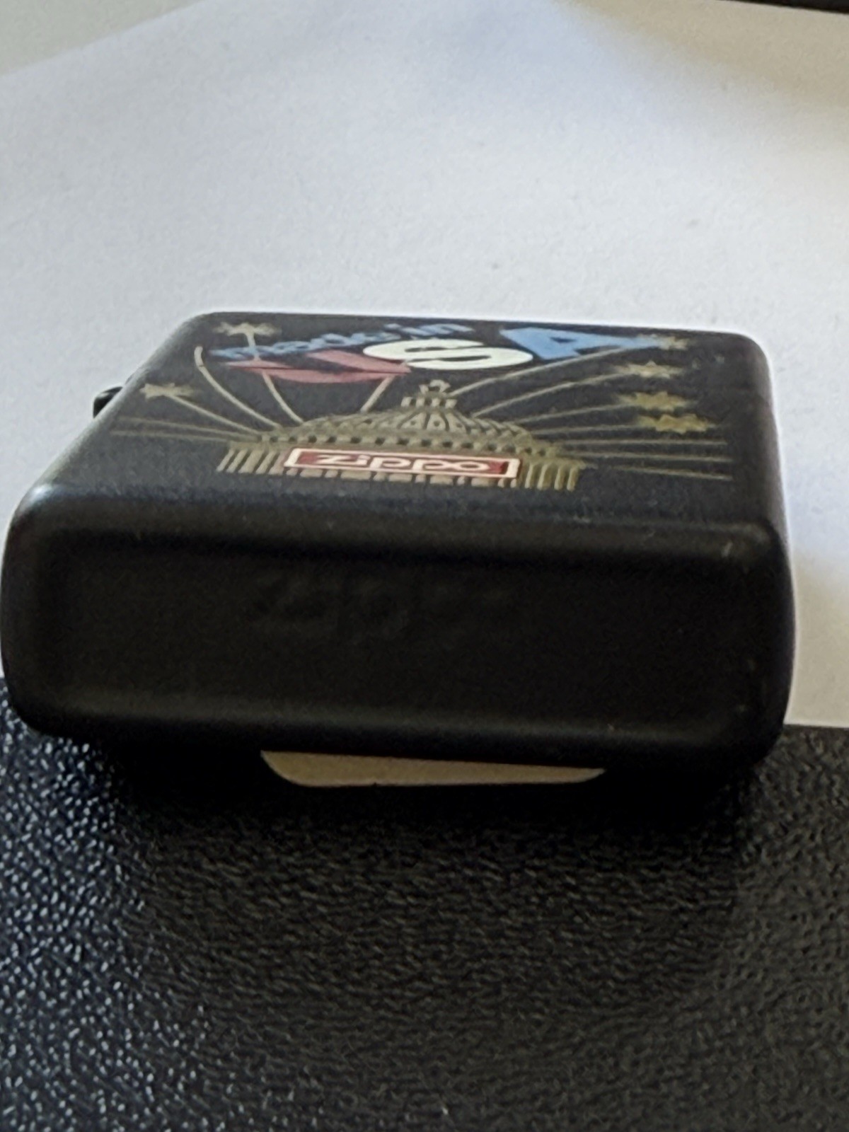 ZIPPO 1994 MADE IN USA US CAPITOL BLACK MATTE LIGHTER SEALED IN BOX D284