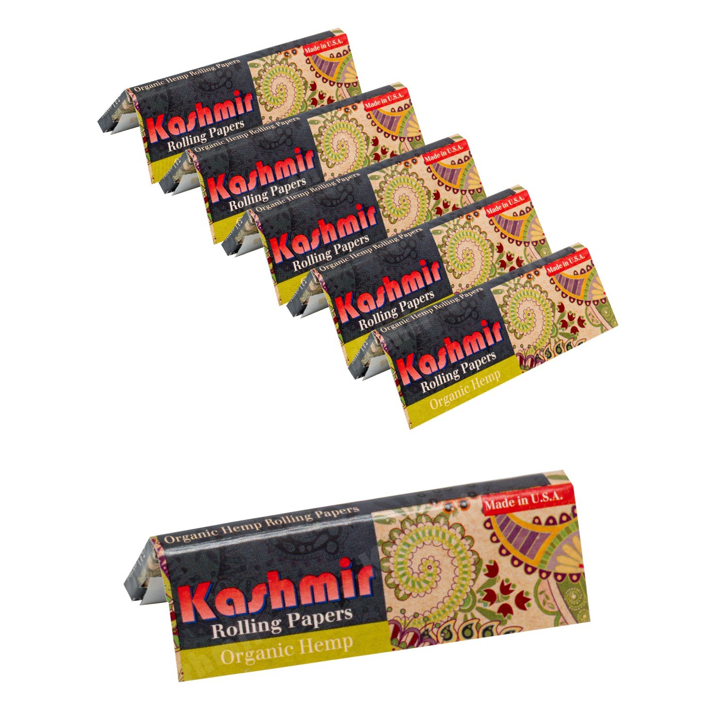 Organic Hemp Rolling Papers 1-1/4 Size 32 Leaves Per Pack (25 Pack box)