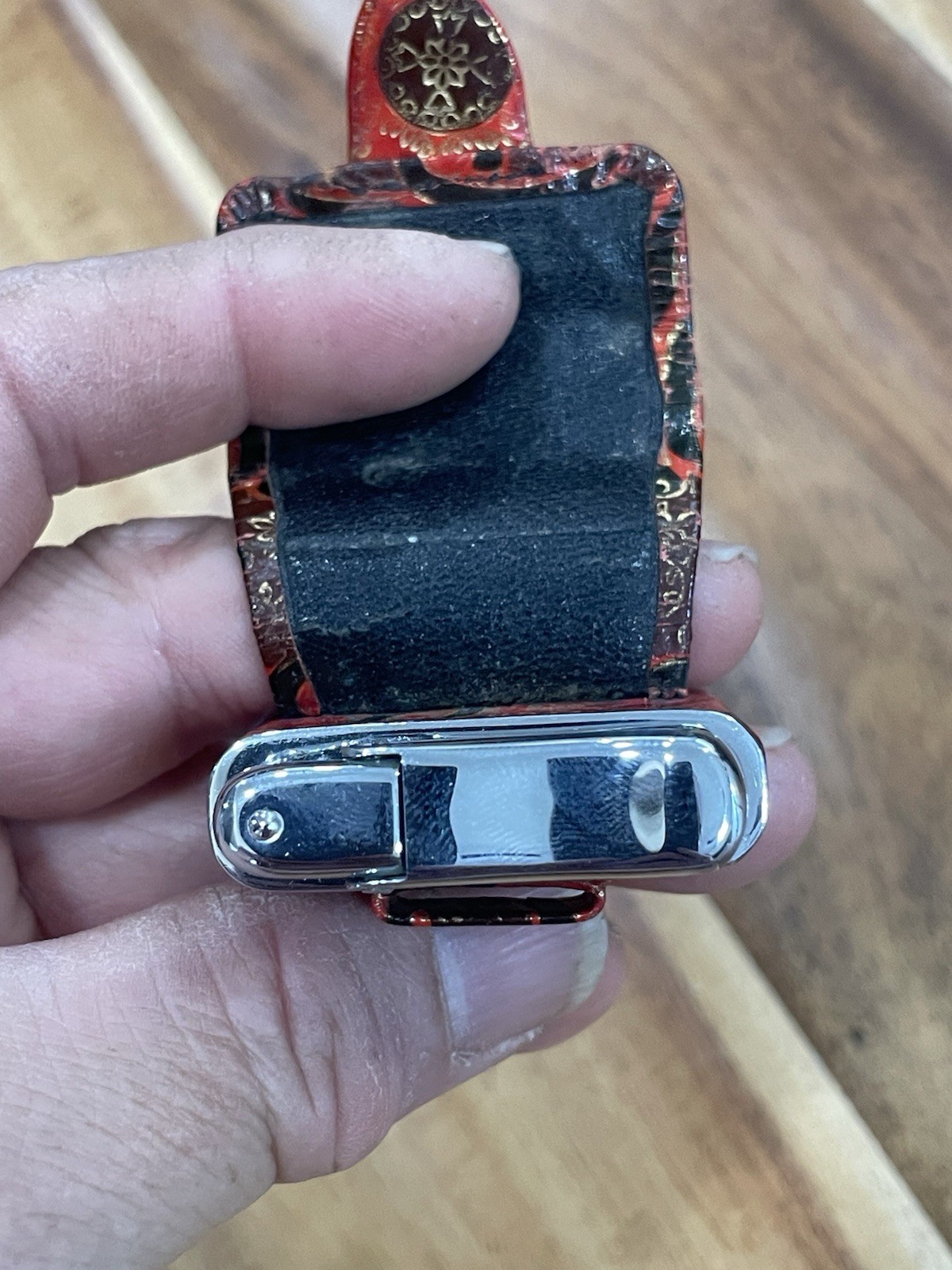 Vintage Beautiful 1950s Ibelo Monopol Pocket Lighter (Germany) Working