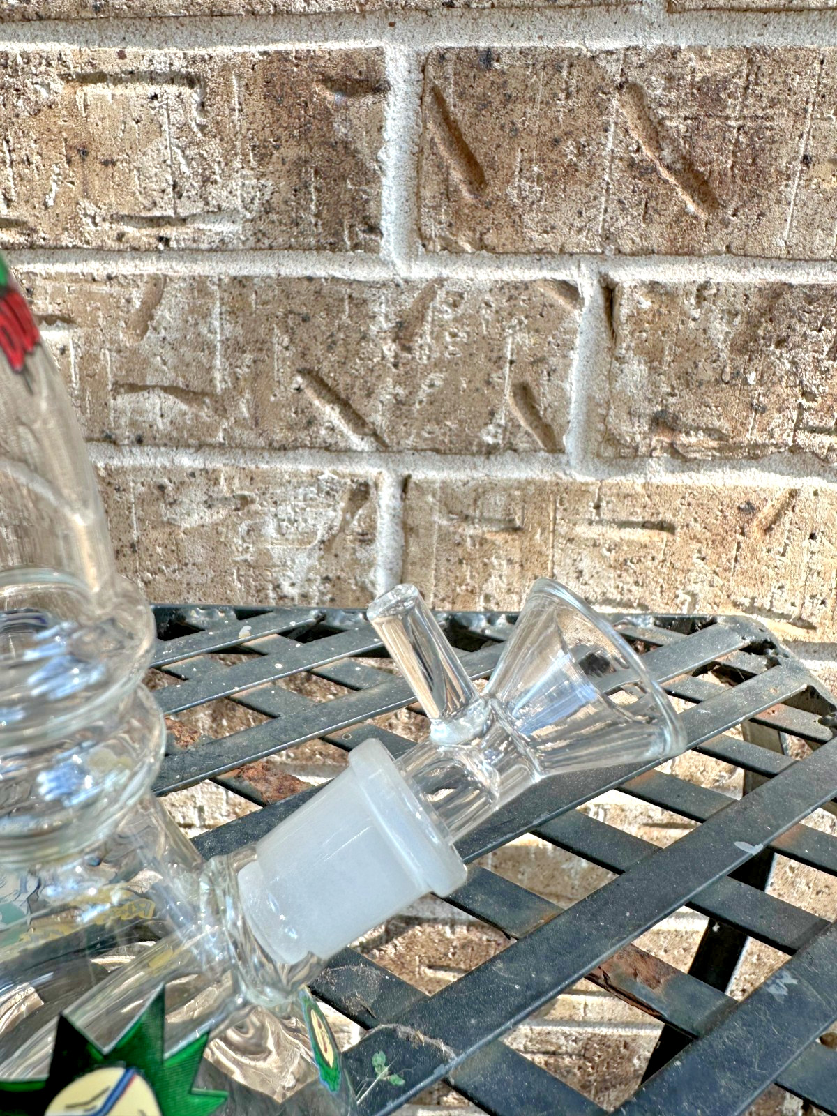 7-Inch Handmade Glass Bong, Cartoon-Style Water Pipe (Read Description)