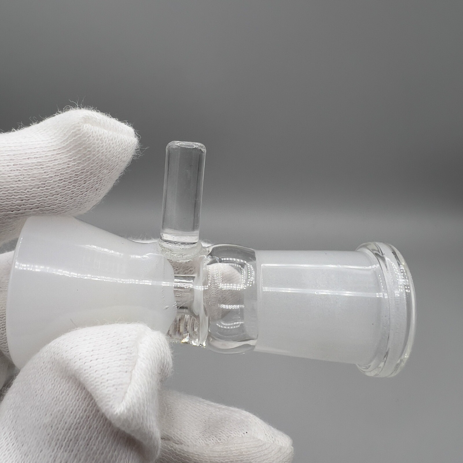 14mm Glass Bowl Female Slide For Water Pipe Bong Hookah Thick Piece – White