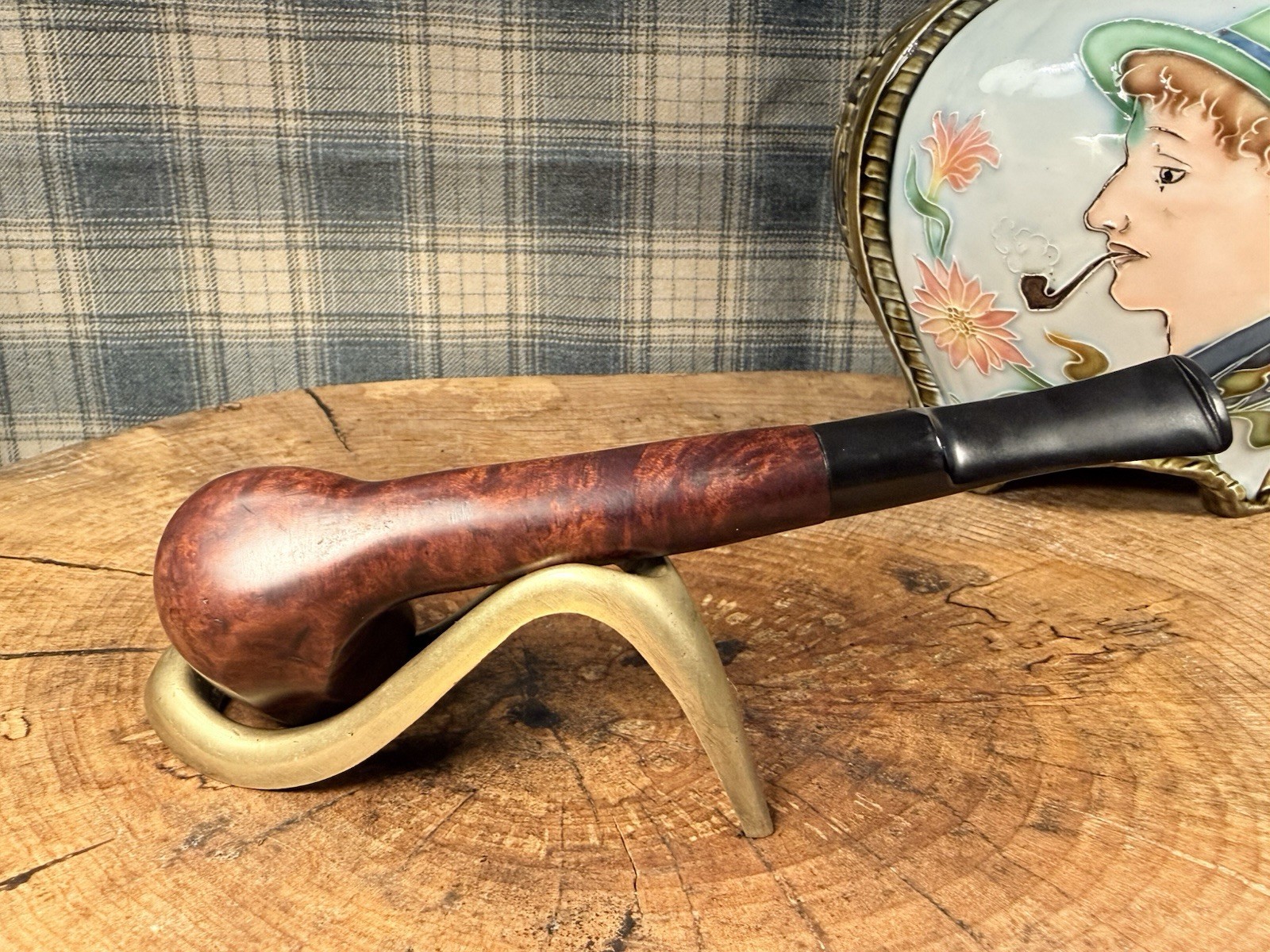 Handcarved Alexander Guy Dated 7-88 Briar Estate Tobacco Pipe
