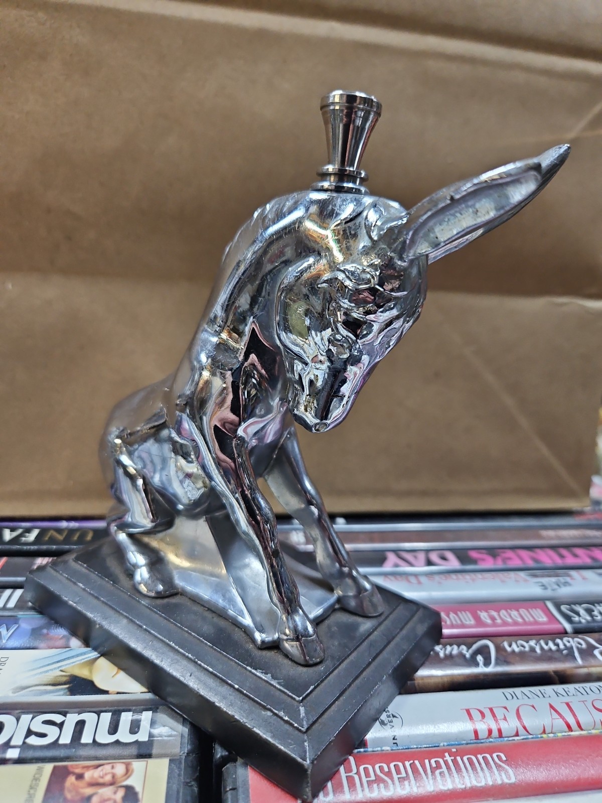 Ronson Antique Usa New York New Jersey Striker Mule Donkey Table Lighter 1930’s