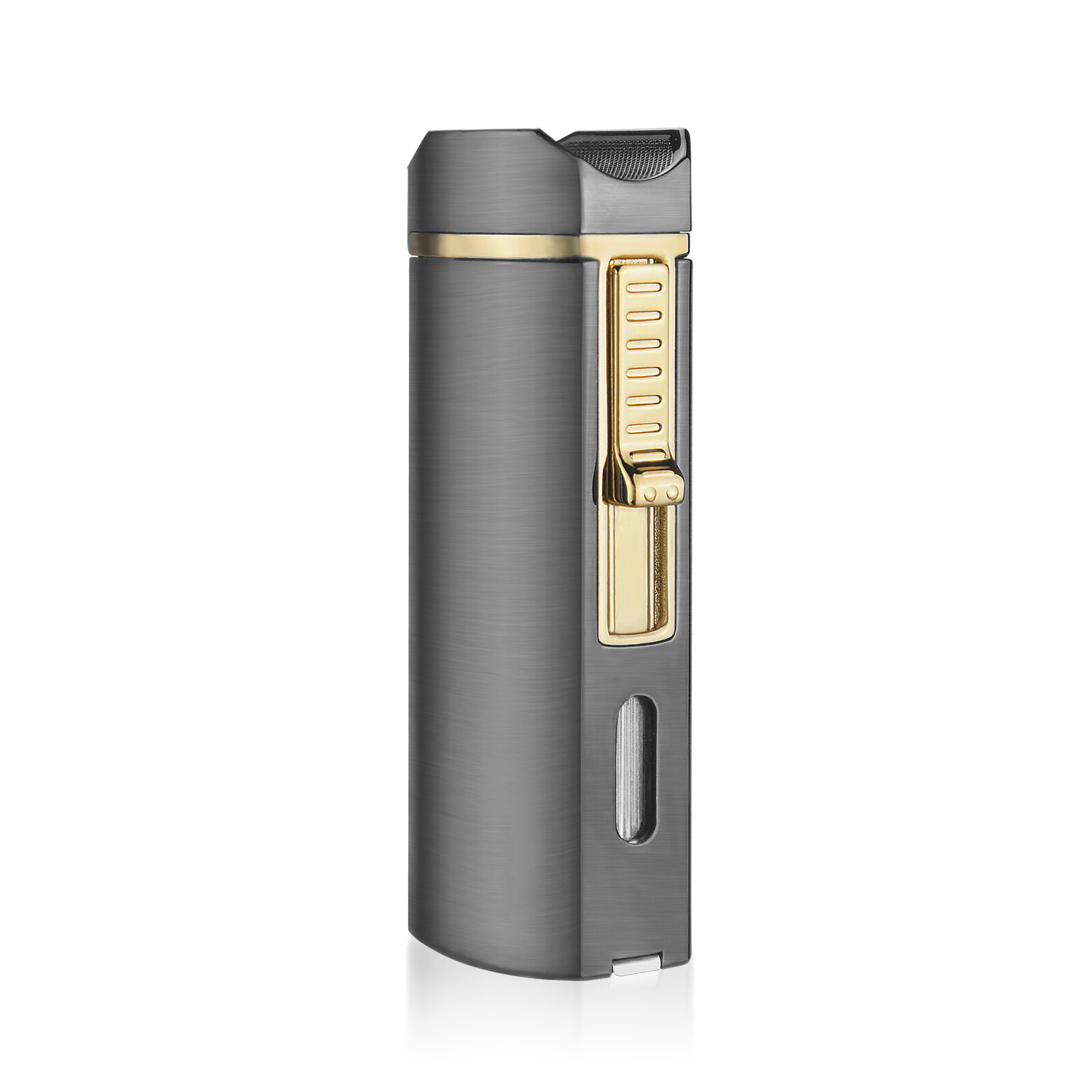 Metal Cigar Lighter Tobacco Lighter 3 Torch Jet Flame Refillable With Punch tool