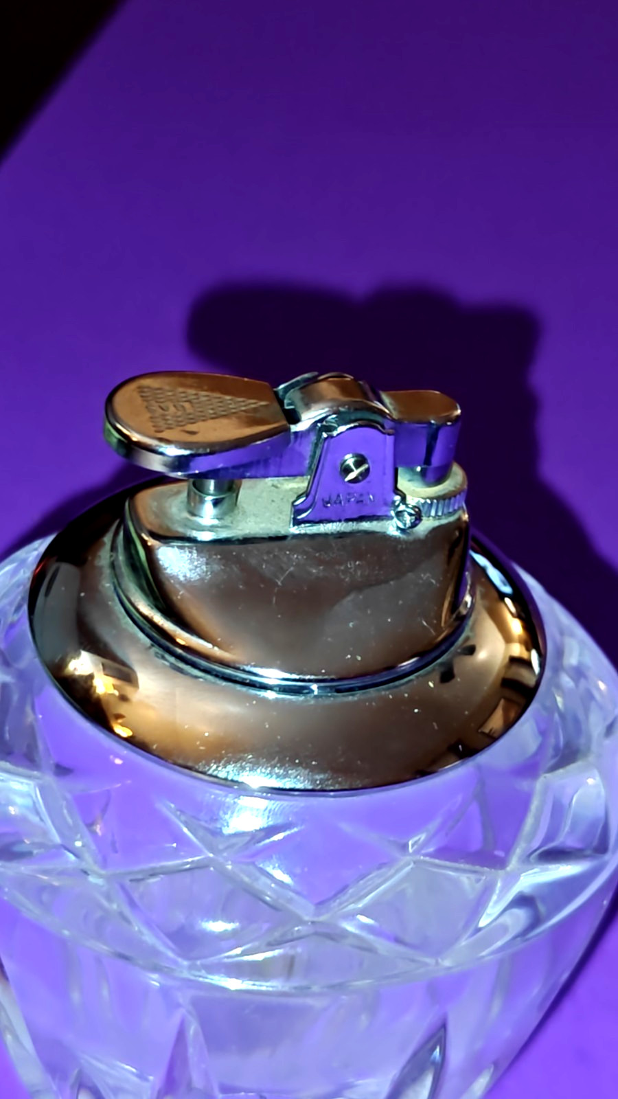 Princess House “Highlights” Lead Crystal Heavy Table Desk Lighter