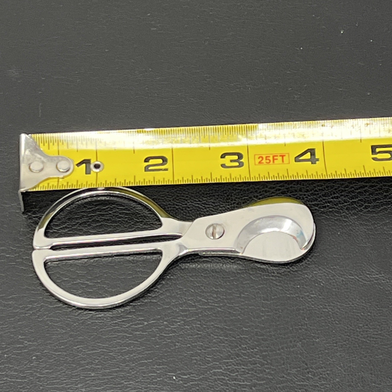 Vintage Solingen Cigar Cutter Scissors leather Case Germany 4”
