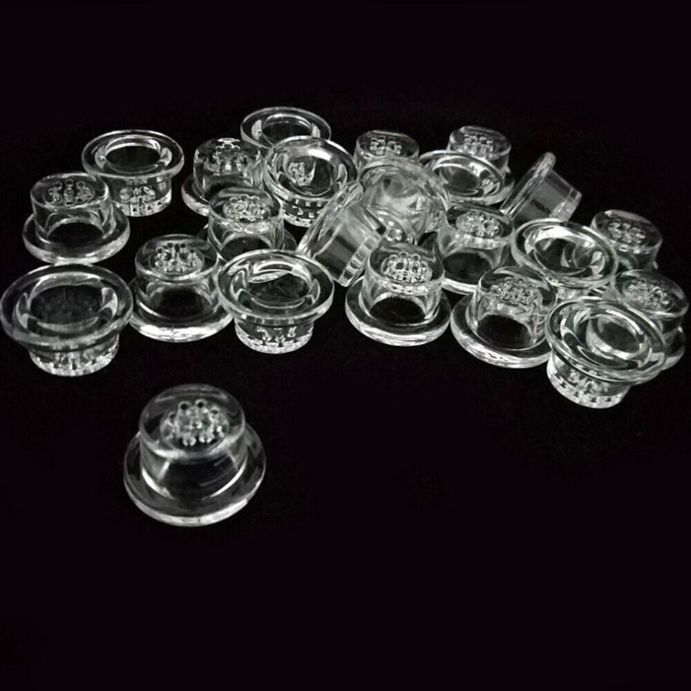 Clear Glass Bowl for Nine Hole Silicone Bongs Replacement Bong Accessories 6 PCS