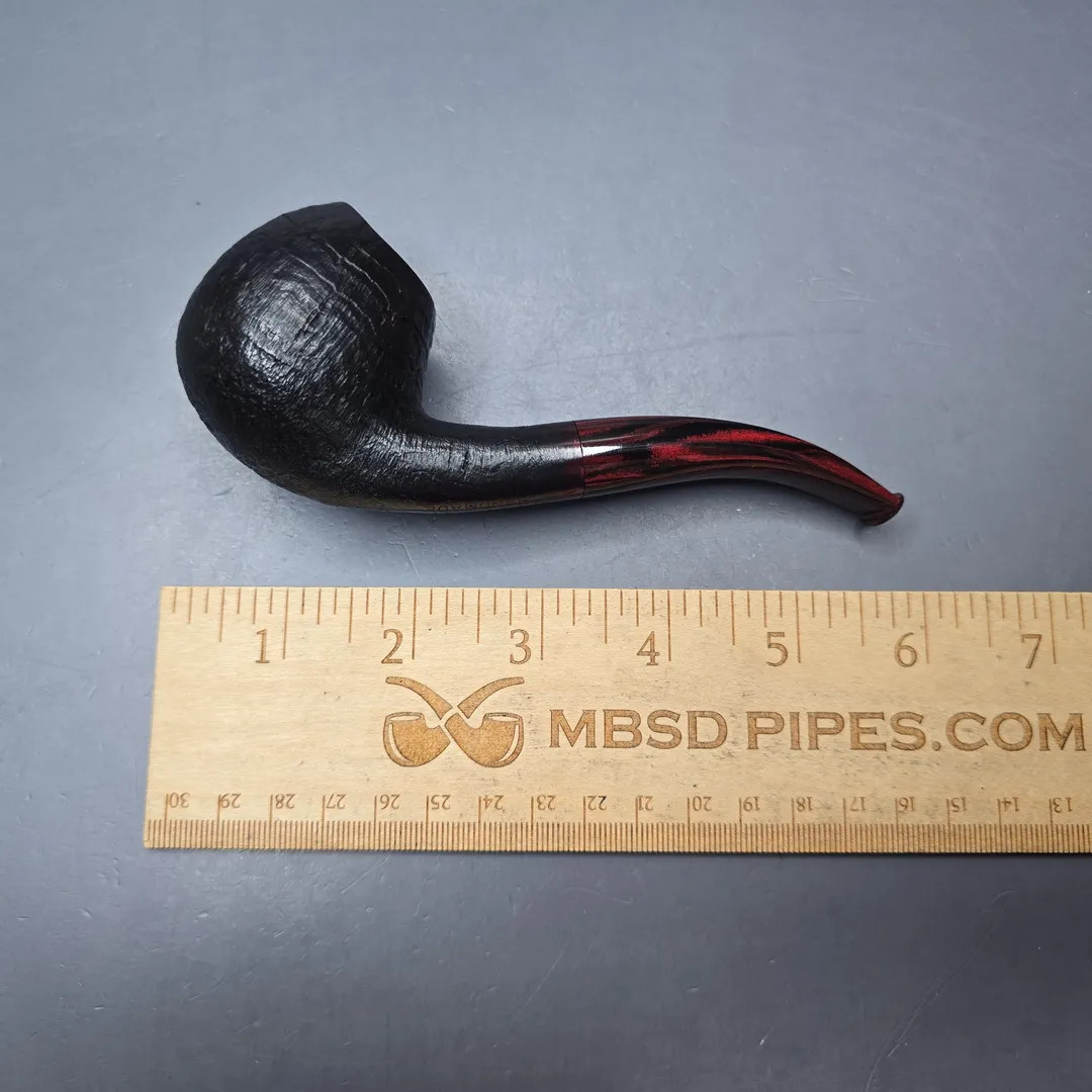 Herriot Pipes Partially Sandblasted Danish Egg Handmade Briar Pipe, New
