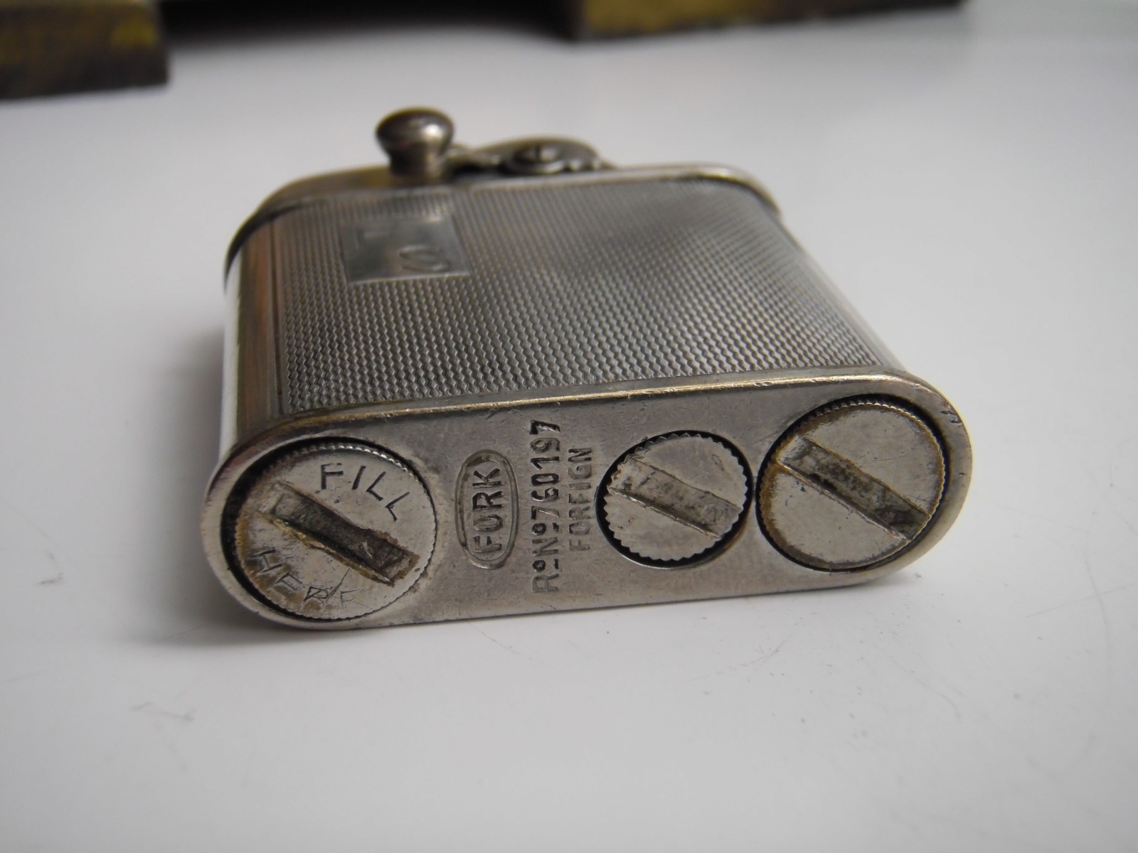 Rare Fork lighter, silver body wrap