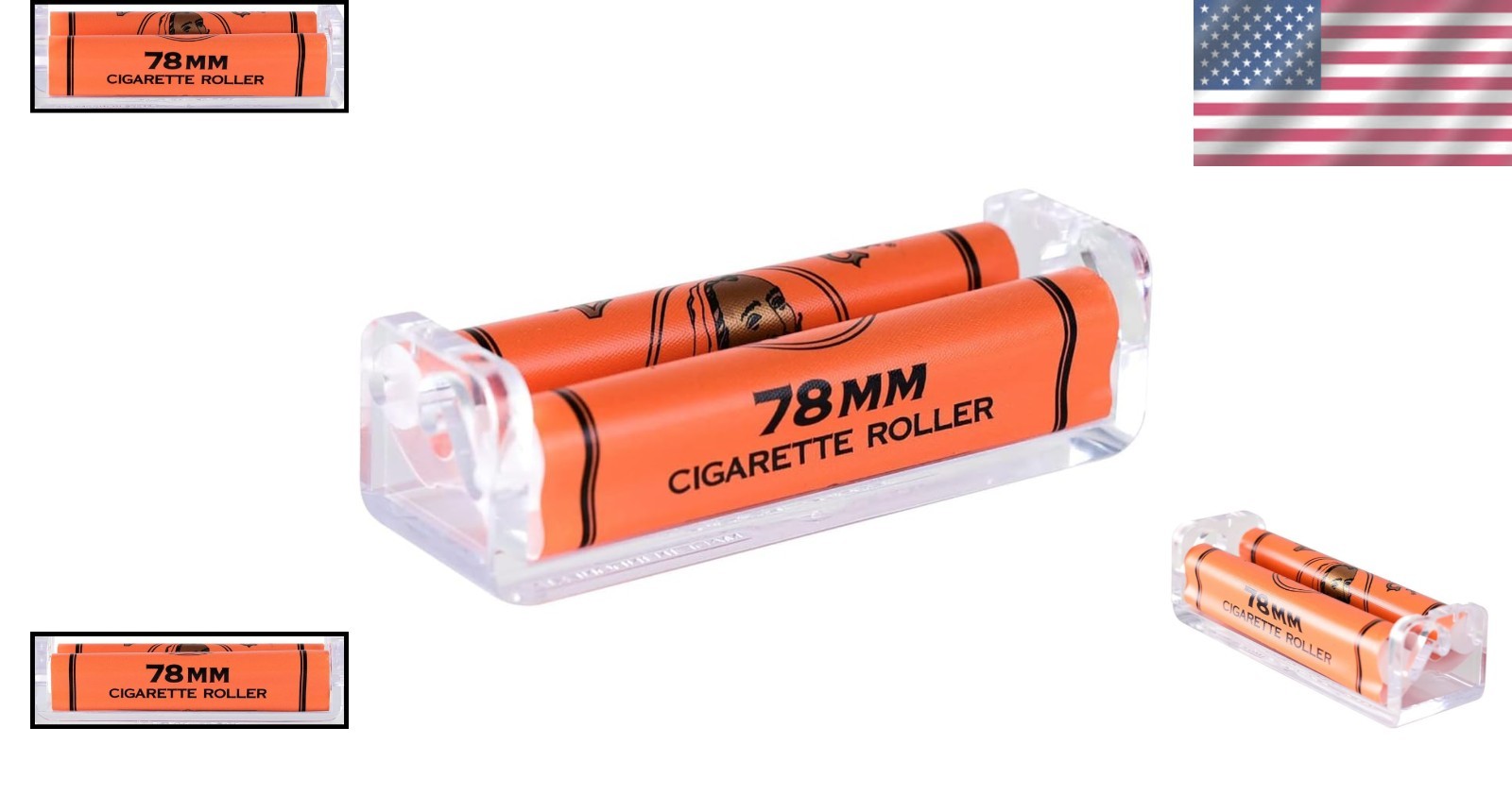 Zig-Zag Cigarette Roller 78mm – Máquina para Liar Cigarrillos Manual