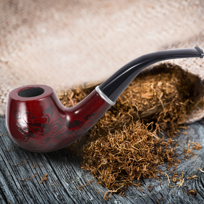 Durable Wooden Wood Smoking Pipe Tobacco Cigarettes Cigar Pipes Enchase Gift