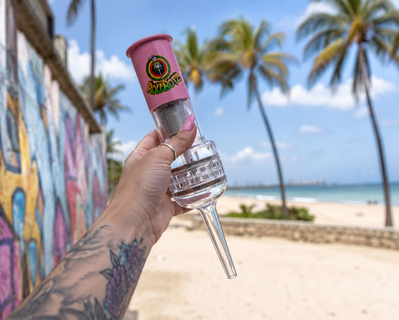 Wakit Koala Puffs Electric Grinder & Pink RollBotz RoboKone 2 Pack Bundle