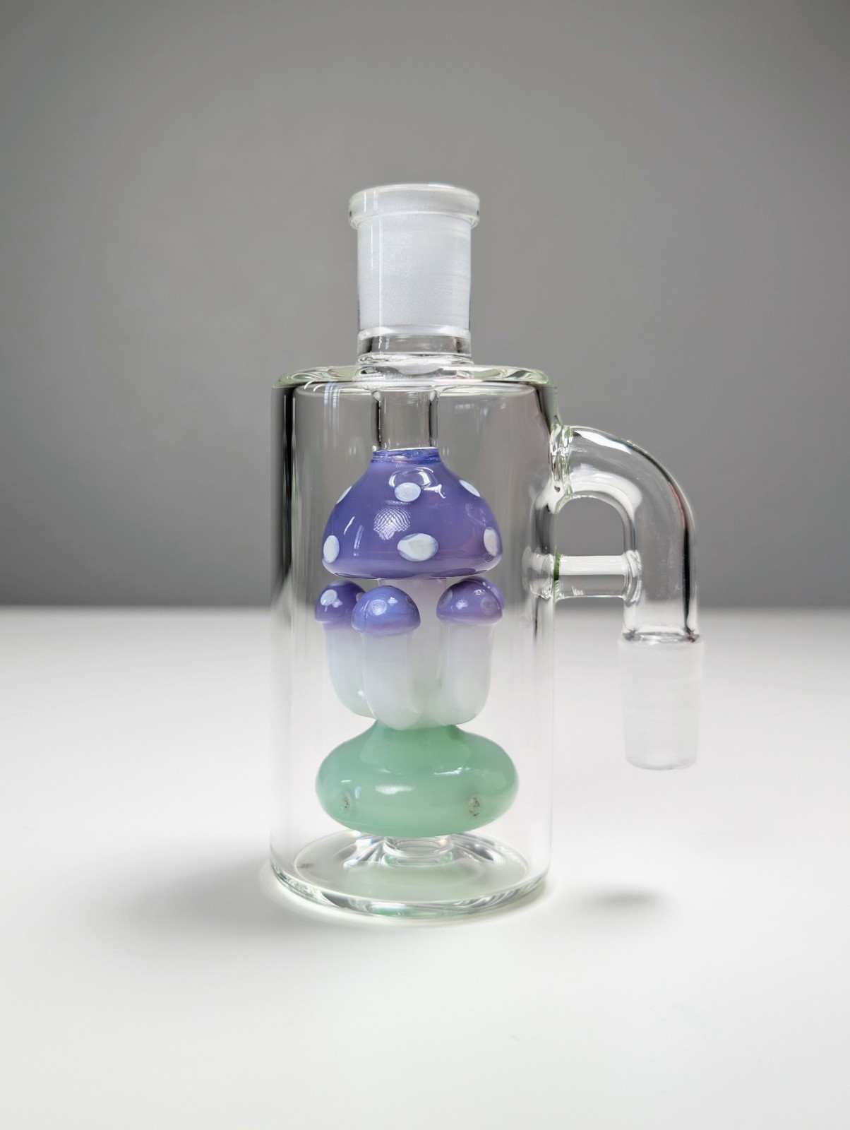 14mm 90° Purple Mushroom Premium Quality Ash Catcher Tobacco Water Pipe Bong