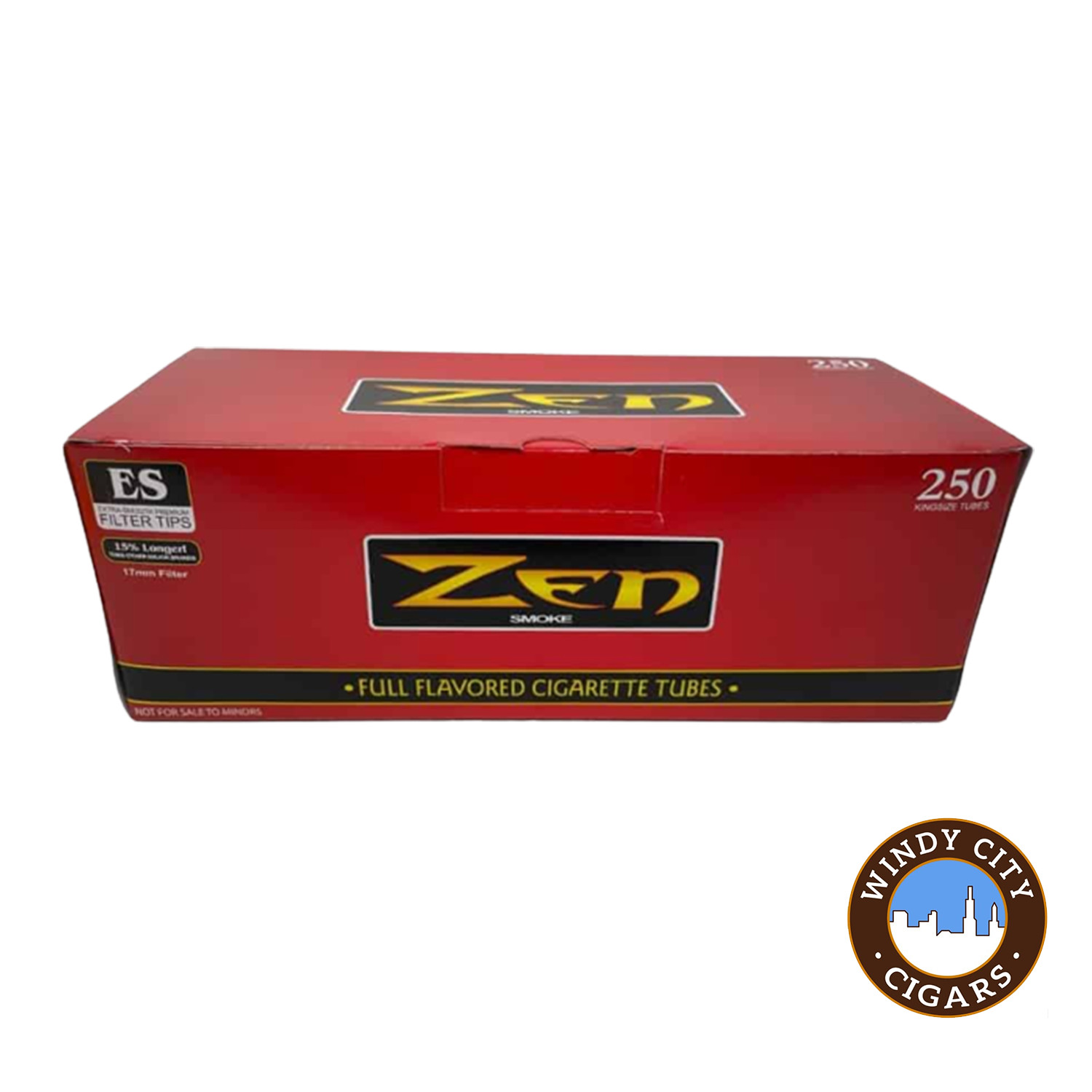 Zen Red King Cigarette 250ct Tubes – 4 Boxes