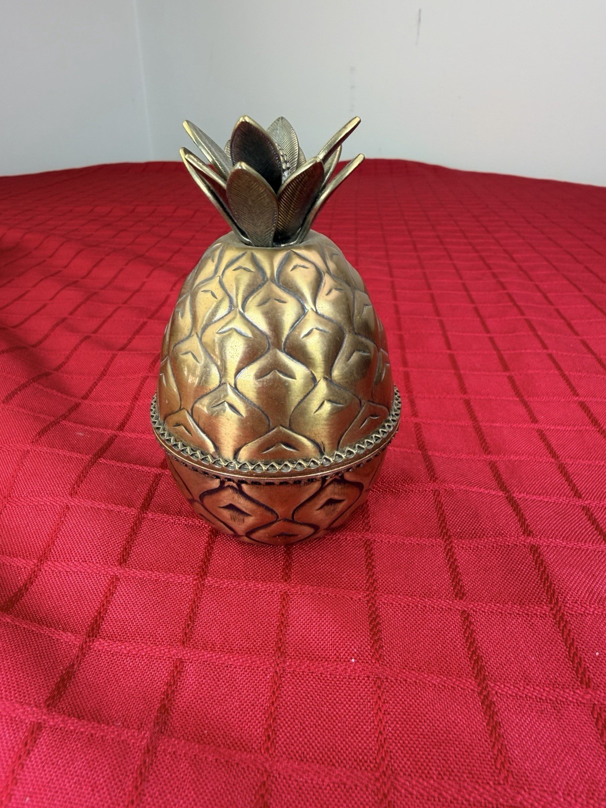Vtg EVANS Brass Pineapple Table Lighter UNUSED New Old Stock Complete W/ Tools