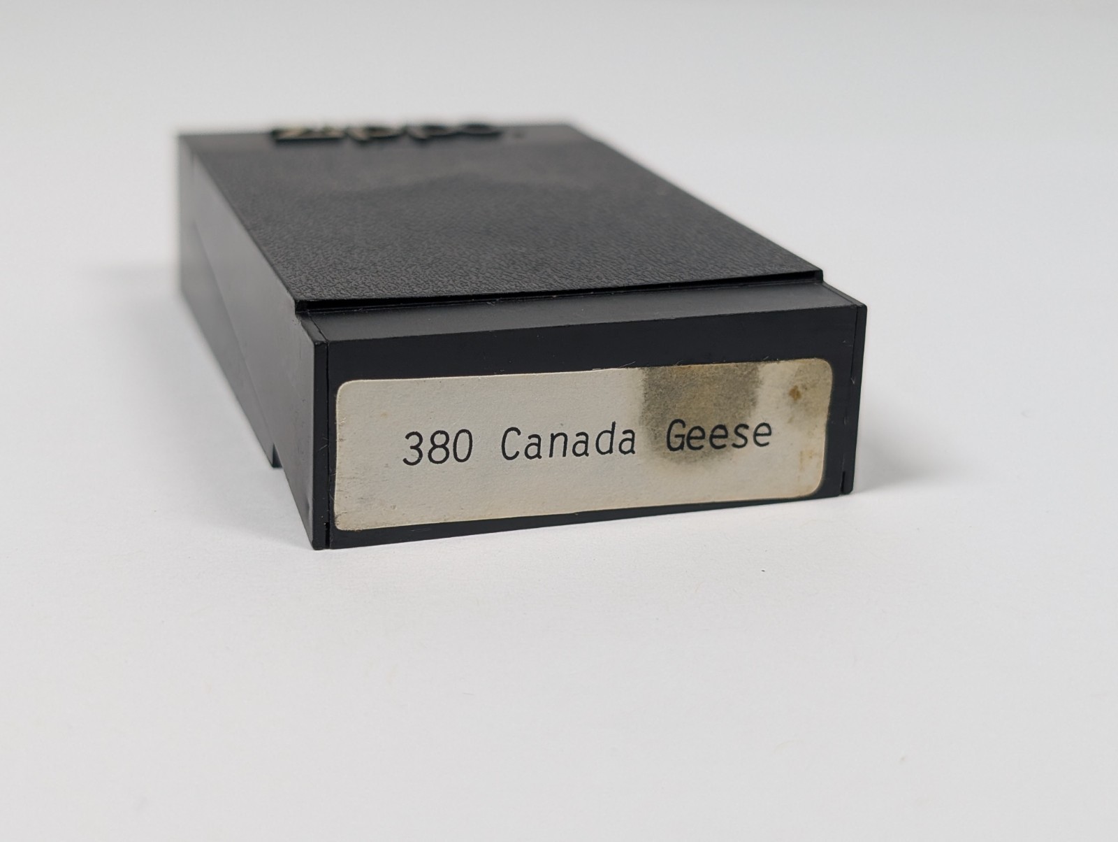 Vtg Zippo Lighter CANADA GEESE 1989 Brushed Chrome Niagara Falls Ontario