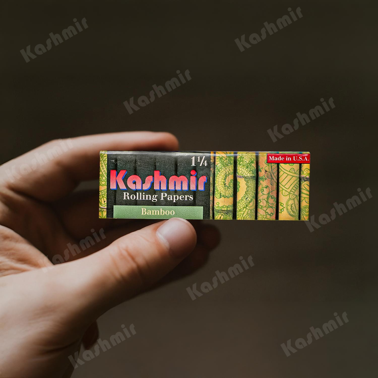 Bamboo Rolling Papers 1.25 1 1/4 Size 25 pack = 800 Leaves by Kashmir