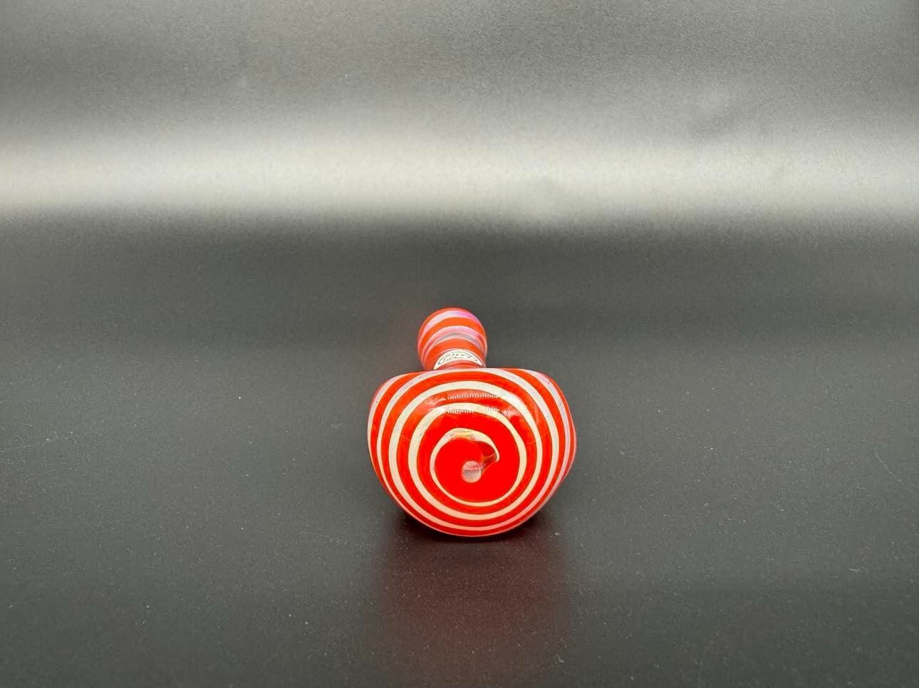 OVG Color Wrap Glass Tobacco Pipe Handmade Silver Fume Red Colorful Heavy USA