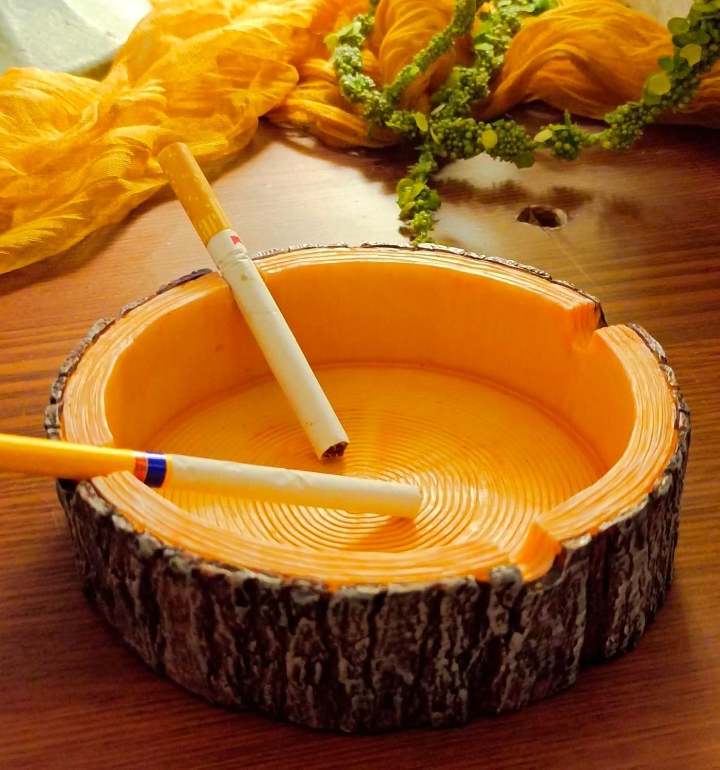 Versatile Smokeless Ashtray – Rustic Design for Indoor & Outdoor Enjoyment