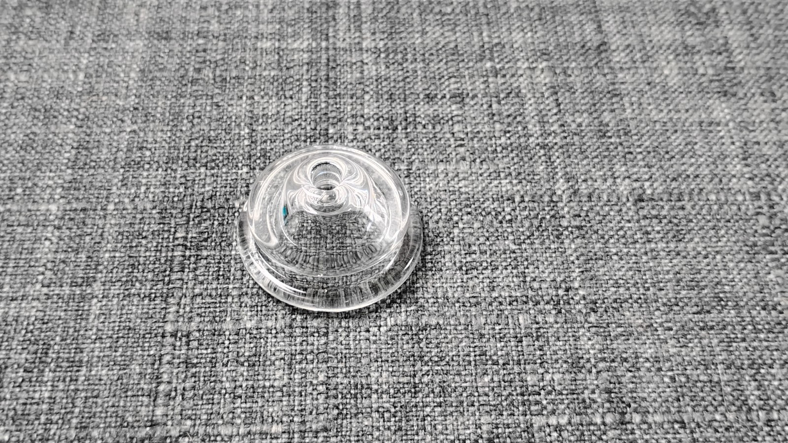 1x Glass Bowl – Single Hole 27mm – Replacement Silicone Pipe