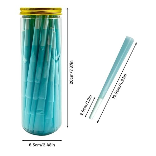 Cones Rolling Paper 108mm Preroll 200 Pack Rolled Cones -Natural Slow-Burning Co