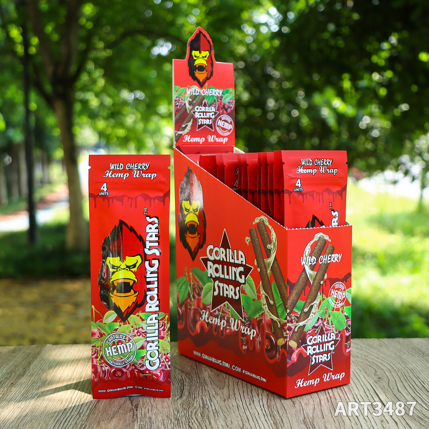 15 packs/box Cherry Flavored Cigar Rolling Papers (110 mm) Durable & Affordable