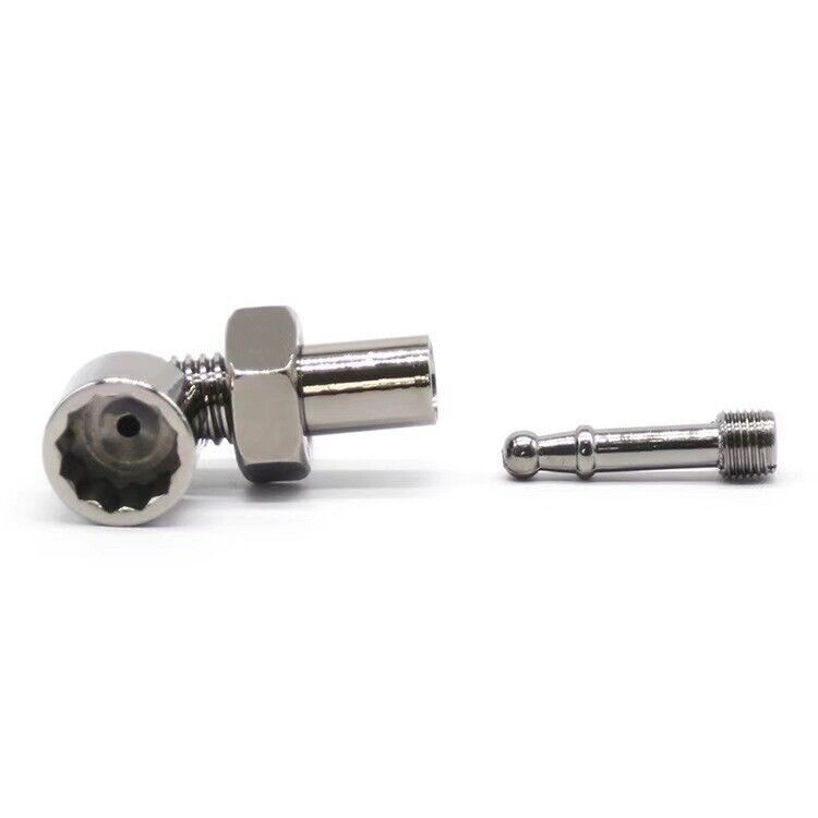 1PCS New Short Mouthpiece Filter Screw Nut Small Pipe Removable Metal Pipe
