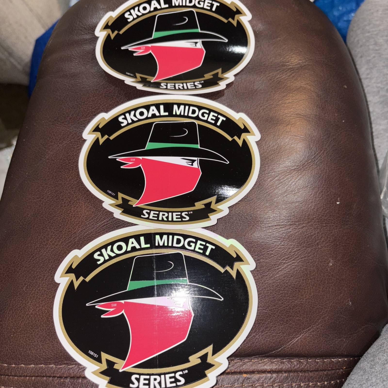 Lot Of 3 SKOAL MIDGET SERIES OVAL DECAL STICKER 5X 4″ NOS