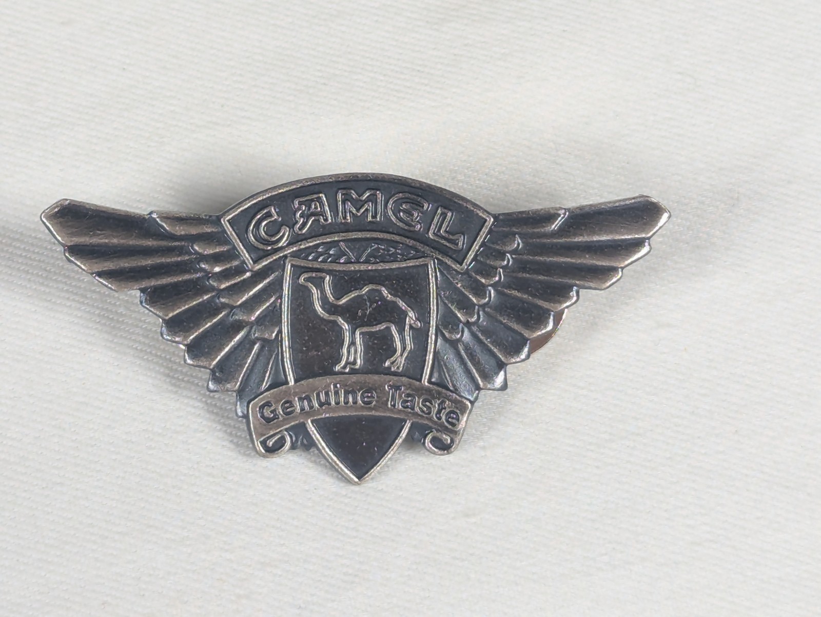 RJRTC Camel Pin & Coin/Cigarette Carrying Pouch Black Wings Branded 1997