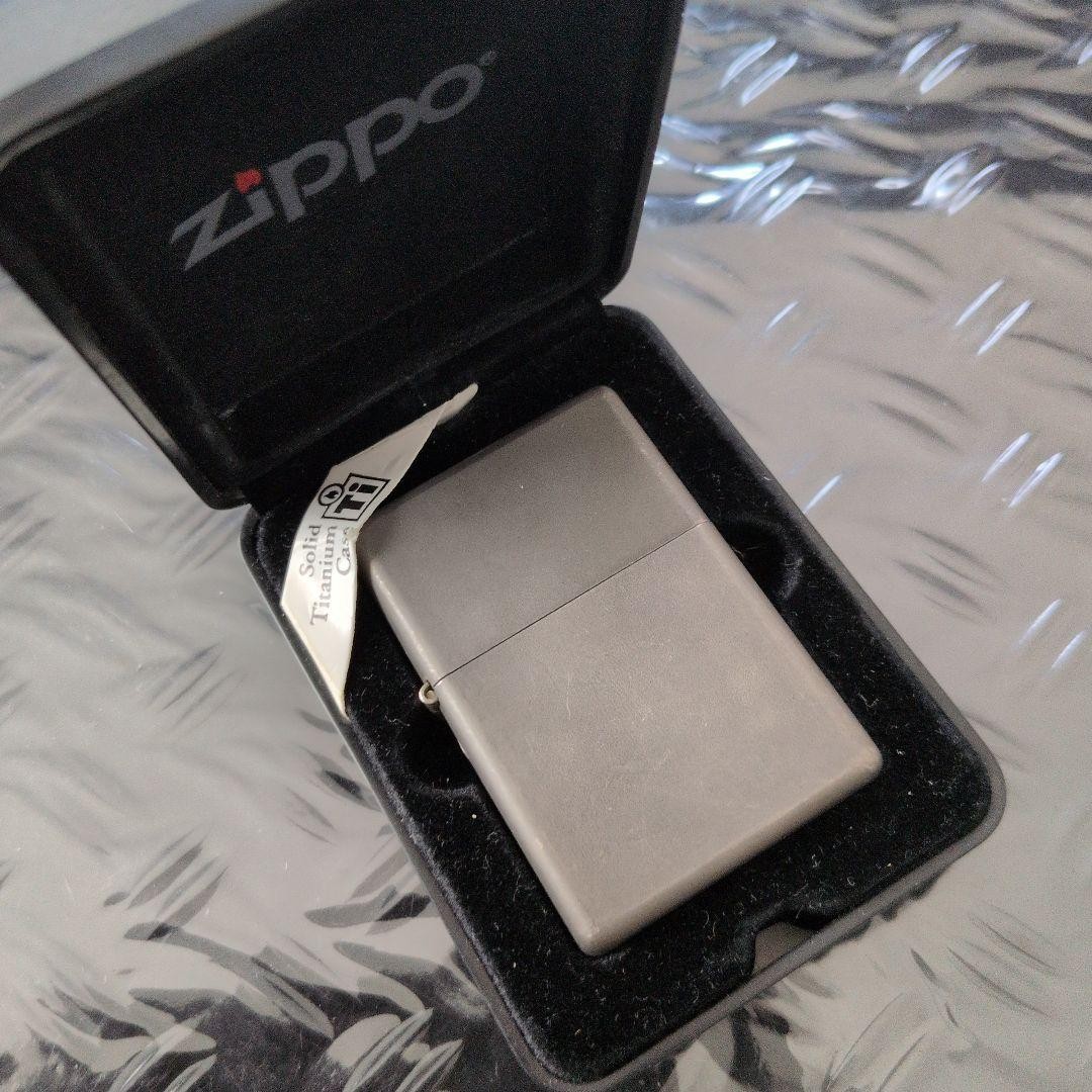 Zippo Solid Titanium Lighter 2001 Near Mint Barely Used from Japan