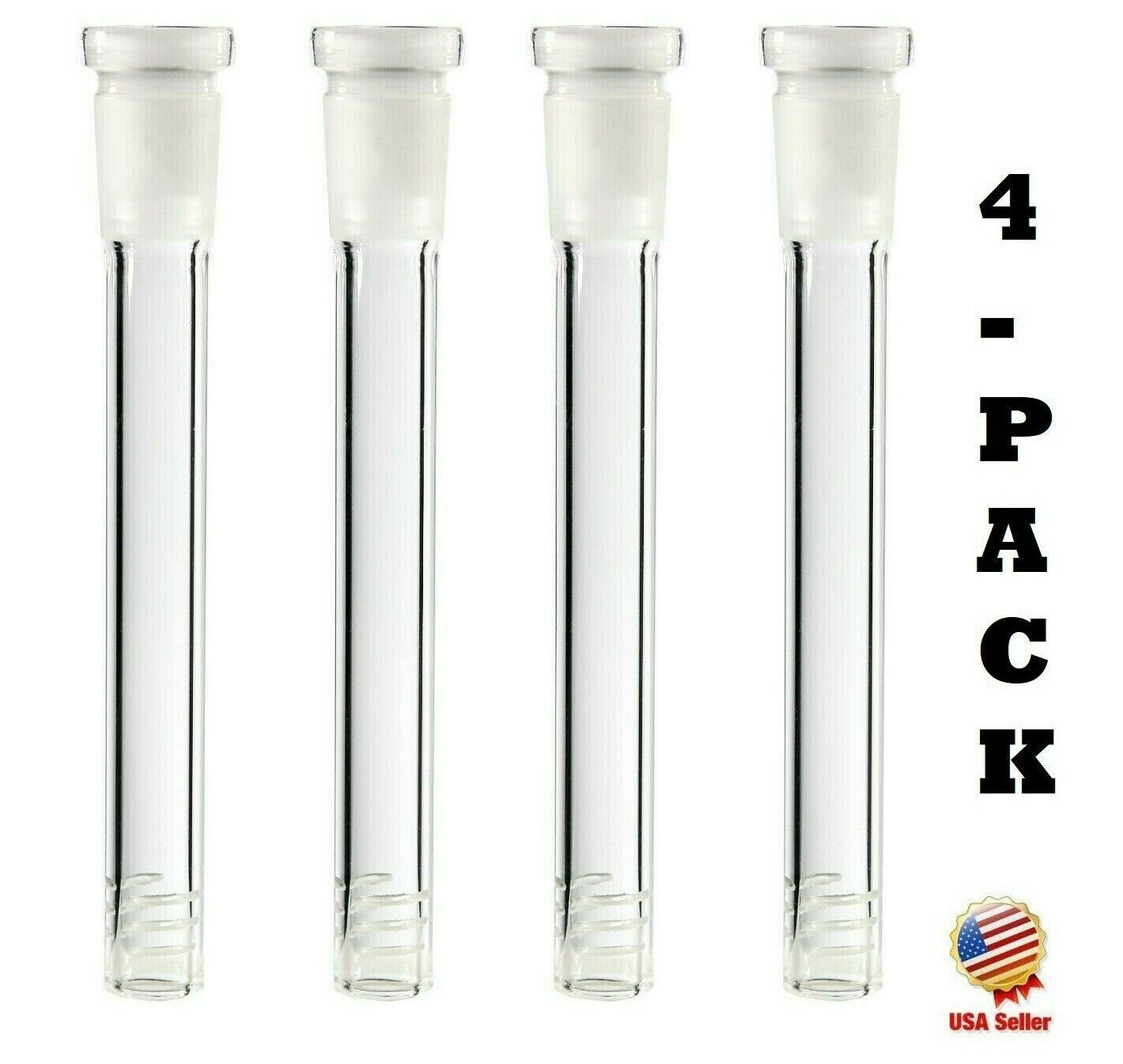 4x 5.5in Glass Downstem fit 14mm Male Bowl for 10”/12”13”/15” Filter Bong