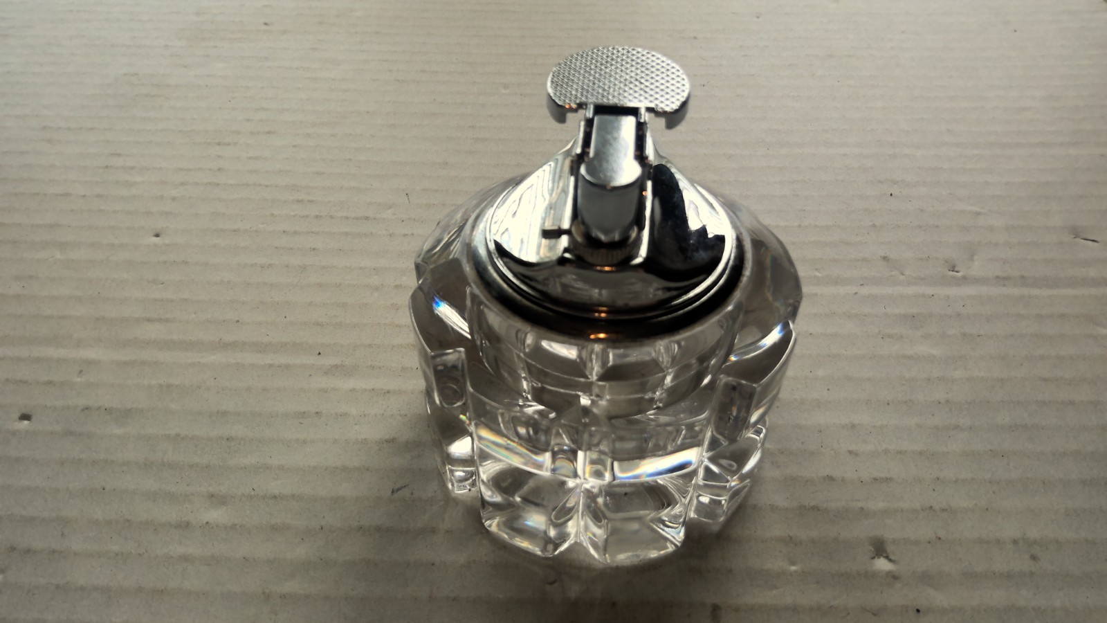 Vintage Gas Tabletop Lighter Retro 60’s 70’s Antique Glass