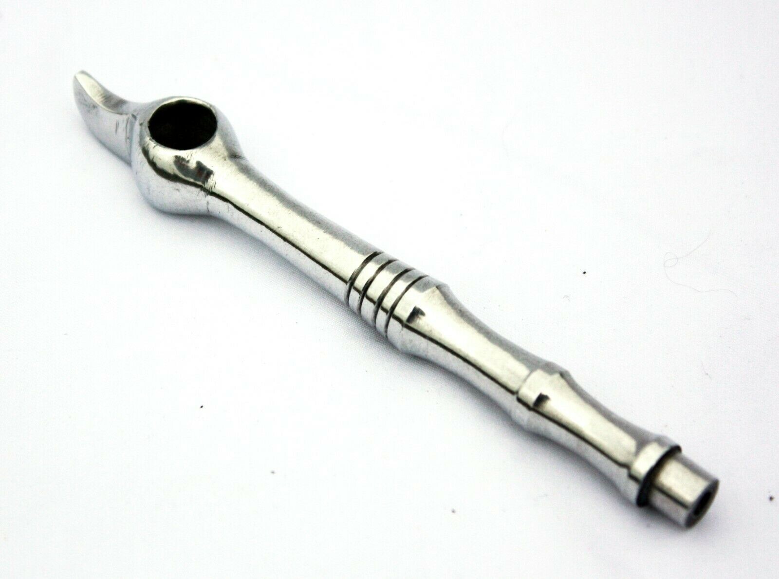 MERCURY 4-1/2″ SLEEK ONE-PIECE METAL SPOON PIPE SMOKING PMS001