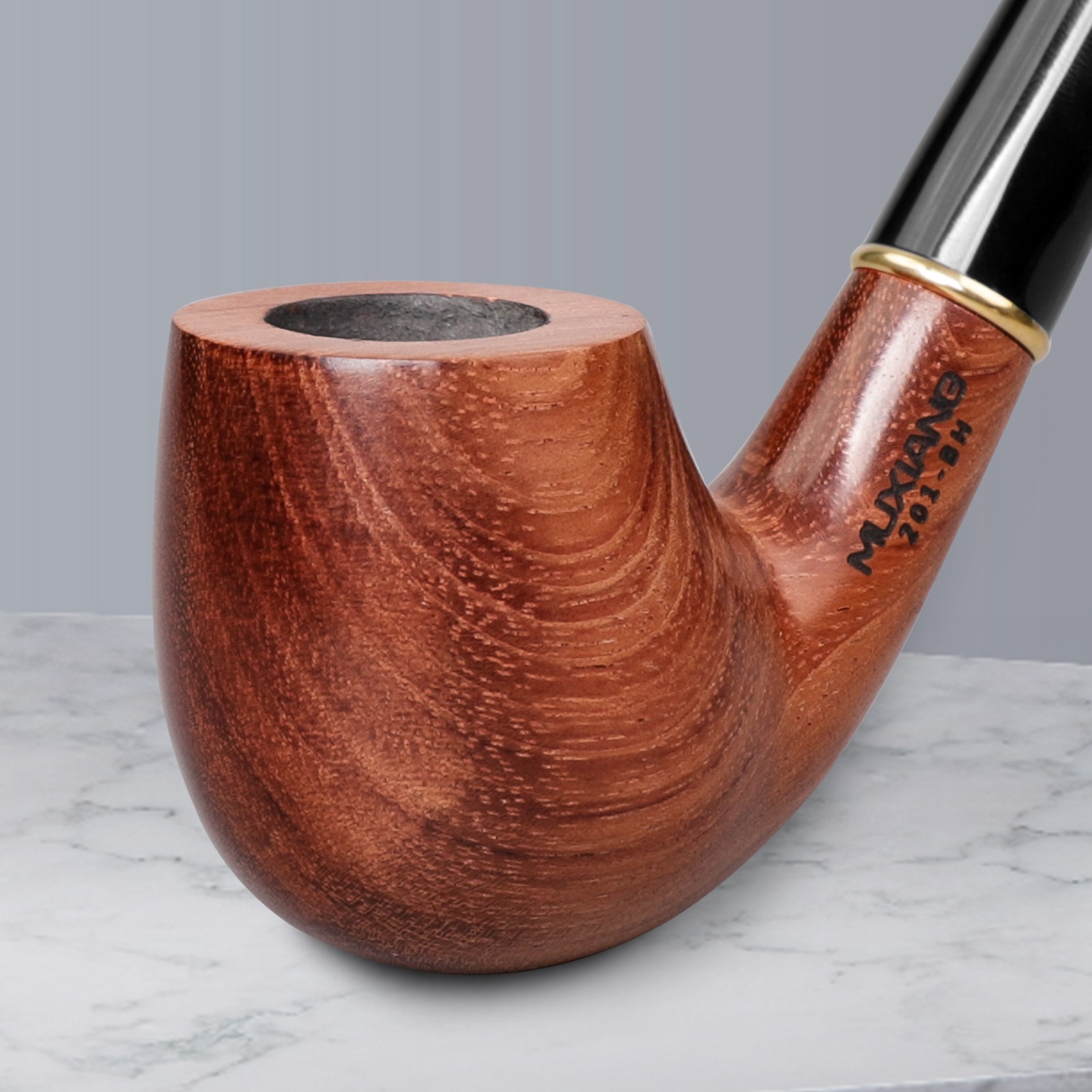 Rosewood Churchwarden Gandalf Pipe Long Stem Bent Tobacco Pipe With Accessories