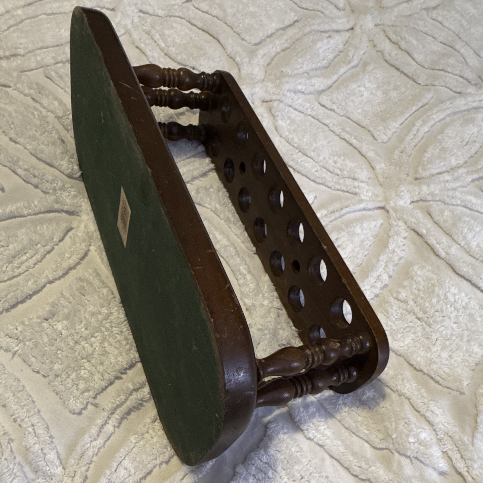 Craft Guild Products Solid Walnut Wood Tobacco Pipe Stand Rack